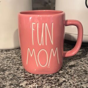 Rae Dunn Pink 'Fun Mom' Mug